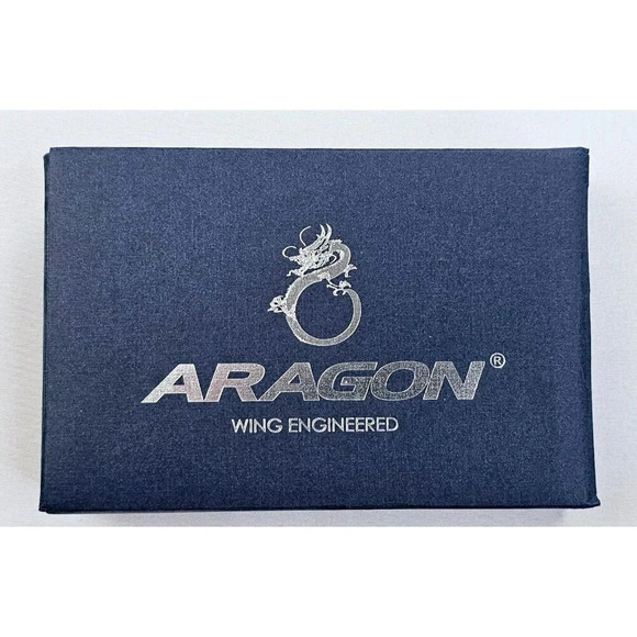 Aragon Wing Engineered Men's Black Blue Stripe Adjustable Nylon Watch Band NWB - Picture 1 of 6